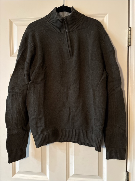 L.L. Bean Other - L.L. Bean Men's Quarter-Zip Sweater - Olive Green
